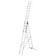 Hailo S100 Profilot Combination Ladder with Adjustable Stabiliser (3x12 Rung - 8.1m)