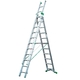 TB Davies Prima 3.5m Aluminium Industrial Combination Ladder (2x10 + 1x11 Rung - 8.1m Extended Length)