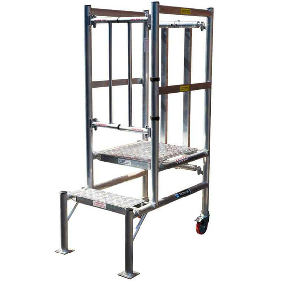 TB Davies SMART-POD 2-Tread Aluminium Industrial Mini Podium Step (0.7m Platform)