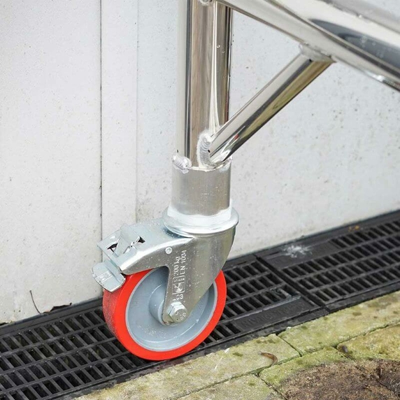 TB Davies TELE-POD 3-4 Tread Aluminium Industrial Telescopic Podium Steps (1m - 1.2m Platform)