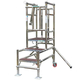 TB Davies TELE-POD 4-5 Tread Aluminium Industrial Telescopic Podium Steps (1.2m - 1.45m Platform)