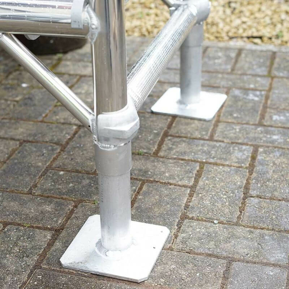 TB Davies TELE-POD 4-5 Tread Aluminium Industrial Telescopic Podium Steps (1.2m - 1.45m Platform)
