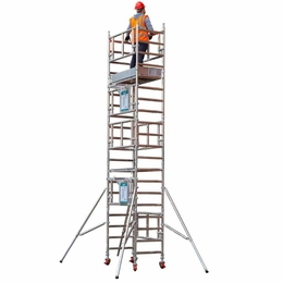 TB Davies UNO One-Man Aluminium Industrial Scaffold Tower (4.1m Platform)