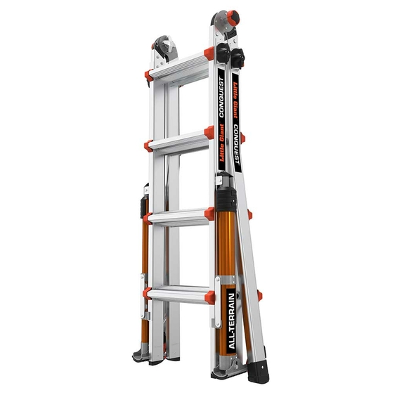 Little Giant Conquest 4-Tread All-Terrain Aluminium Multi-Purpose Ladder