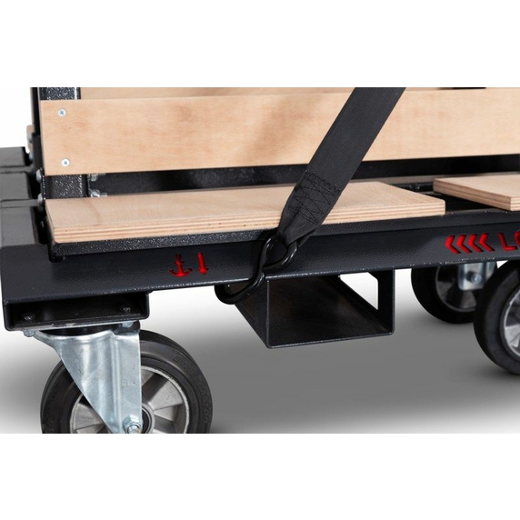 Armorgard LoadAll LA1500 PRO 4-Wheel Board Trolley with SafeStop Deadman Brake - 1500kg