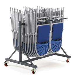Redhill Low Hanging Folding Chair Storage Trolley (2 Rows) - 200kg