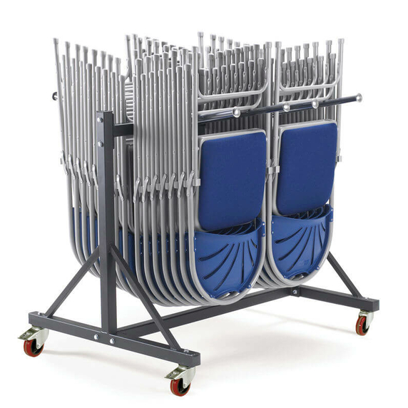 Redhill Low Hanging Folding Chair Storage Trolley (2 Rows) - 200kg