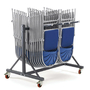 Redhill Low Hanging Folding Chair Storage Trolley (2 Rows) - 200kg