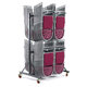 Redhill High Hanging Folding Chair Storage Trolley (2 Rows) - 400kg