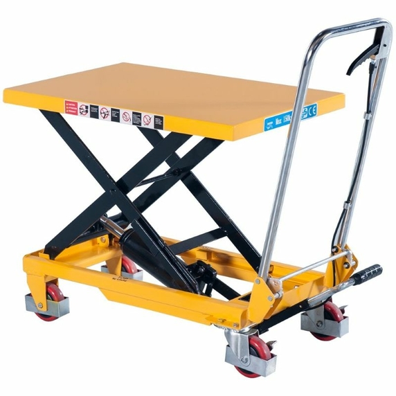 150kg Single Lift Mobile Scissor Lift Table