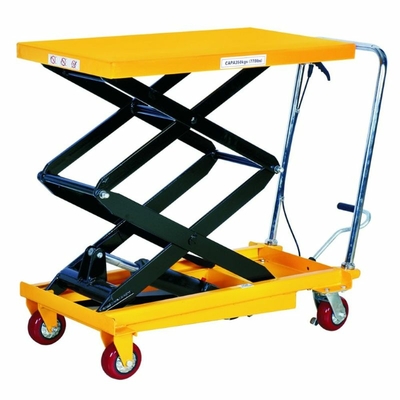 350kg Double Lift Mobile Scissor Lift Table