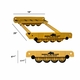 Rhino Cart All-Terrain Steel Extending Dolly - 900kg