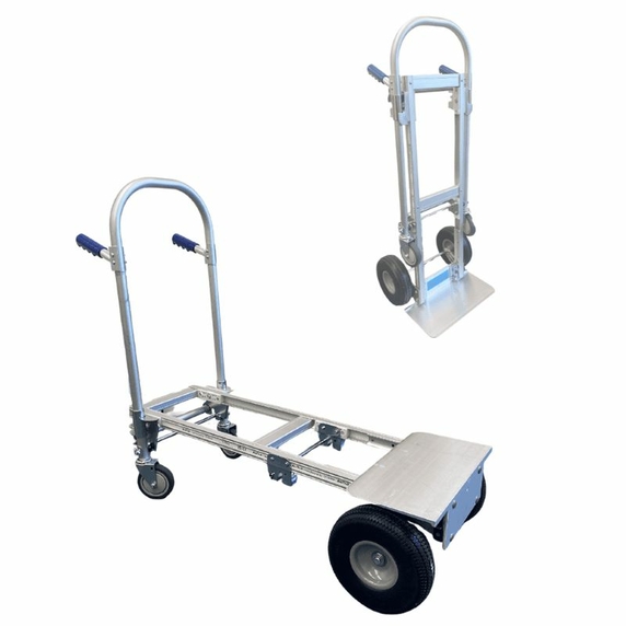 Alutruk 2-in-1 Convertible Aluminium Sack Truck with Puncture Proof Wheels