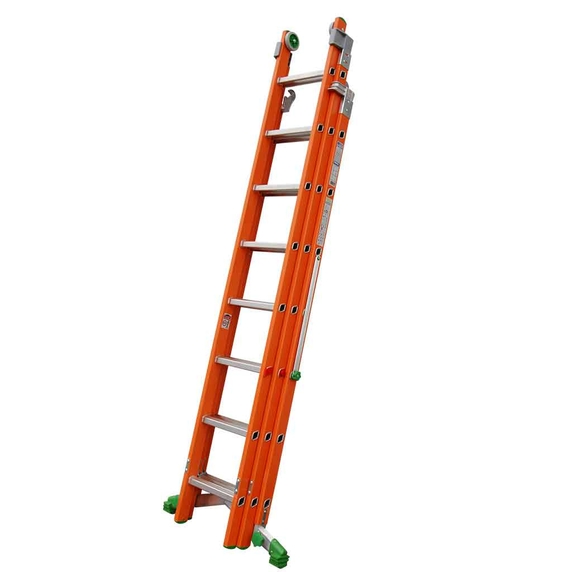 TB Davies INSUL8-C Industrial 2.6m Fibreglass Combination Ladder (5.6m Extended Length)