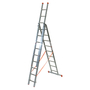 TB Davies Genia 3m Aluminium Professional Combination Ladder (3x9 Rung - 6.8m Extended Length)