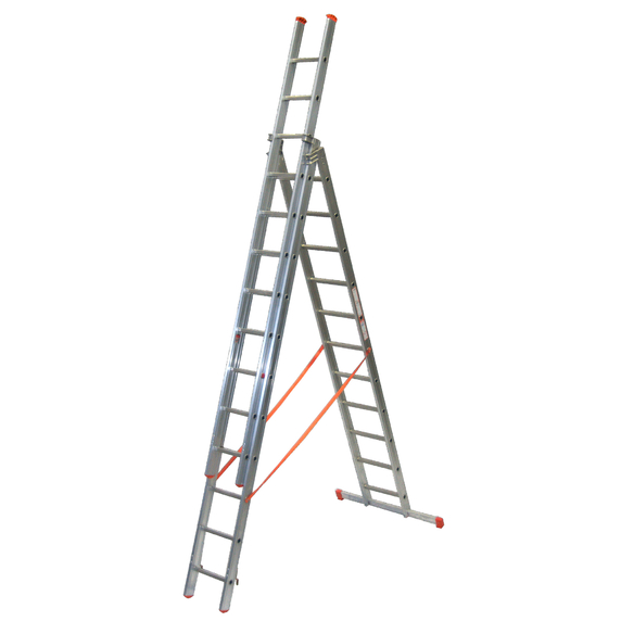 TB Davies Genia 3.6m Aluminium Professional Combination Ladder (3x11 Rung - 8.3m Extended Length)