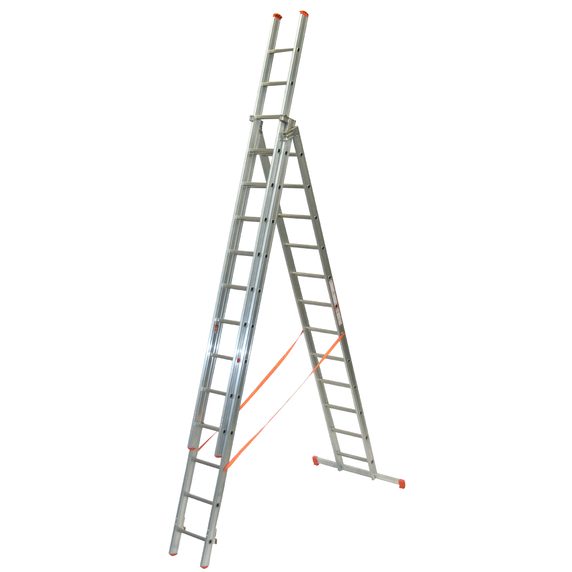 TB Davies Genia 3.8m Aluminium Professional Combination Ladder (3x12 Rung - 8.9m Extended Length)