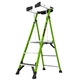 Little Giant Fortress 3-Tread Fibreglass GRP Platform Stepladder with Guardrail & Tool Tray (0.8m Platform)