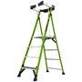 Little Giant Fortress 4-Tread Fibreglass GRP Platform Stepladder with Guardrail & Tool Tray (1.1m Platform)