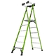Little Giant Fortress 6-Tread Fibreglass GRP Platform Stepladder with Guardrail & Tool Tray (1.68m Platform)