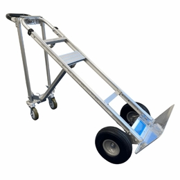Alutruk 3-in-1 Convertible Aluminium Sack Truck with Puncture Proof Wheels - 300kg