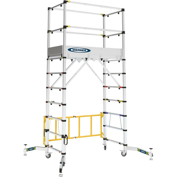 Werner Telescopic Aluminium Scaffold Tower (2m Platform)