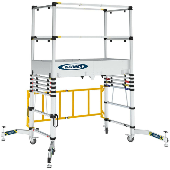Werner Telescopic Aluminium Scaffold Tower (2m Platform)