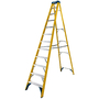 Werner Fibreglass Swingback Stepladder - 12 Tread