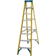 Werner Fibreglass Swingback Stepladder - 8 Tread
