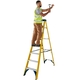 Werner Fibreglass Swingback Stepladder - 8 Tread