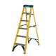 Werner Fibreglass Swingback Stepladder - 6 Tread