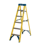 Werner Fibreglass Swingback Stepladder - 6 Tread