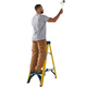 Werner Fibreglass Swingback Stepladder - 4 Tread