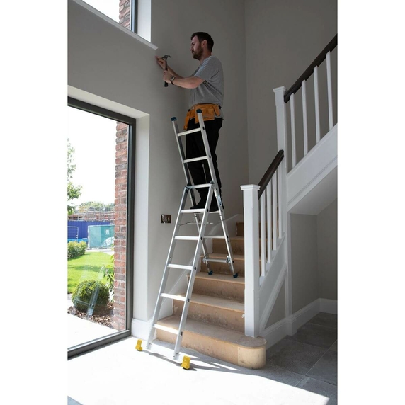 Werner 3 in 1 Combination Ladder (2x6 Rung - 2.4m Extended Length)