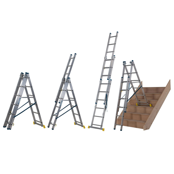 Werner 4 in 1 Combination Ladder (3x6 Rung - 3.5m Extended Length)