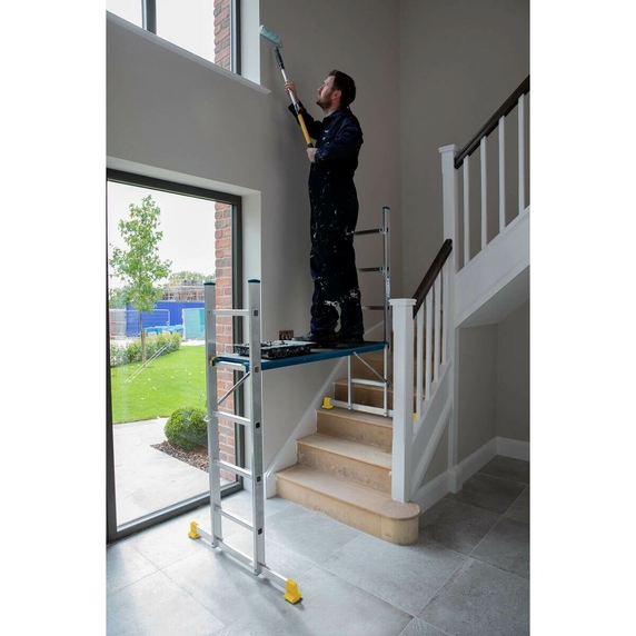 Werner 5 in 1 Combination Ladder with Work Platform (2x5 Rung - 2.48m Extended Length)