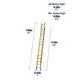 Werner ALFLO 4.5m Trade Fibreglass Double Extension Ladder (2x15 Rung - 7.96m Extended)