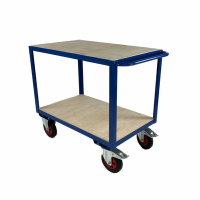 1000 x 600mm 2 Tier Shelf Trolley - 500kg