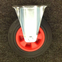 200mm Black Rubber Fixed Castor - 205kg