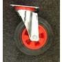200mm Black Rubber Swivel Castor - 205kg
