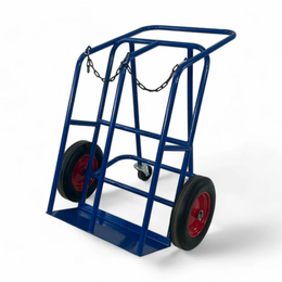 Double Gas Cylinder Trolley with 4 Wheels - 250kg