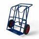 Double Gas Cylinder Trolley with 4 Wheels - 250kg