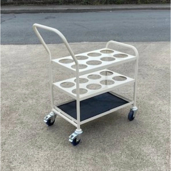 Medical Cylinder Trolley for 8 x F Size Oxygen Cylinders - 120kg
