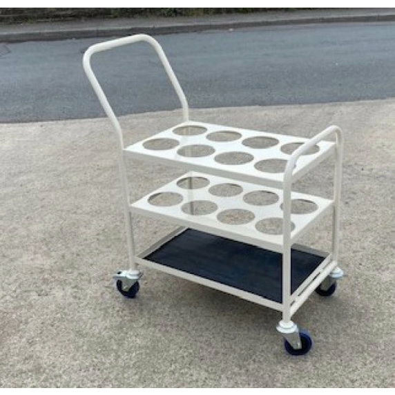 Medical Cylinder Trolley for 8 x F Size Oxygen Cylinders - 120kg