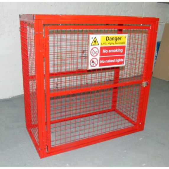 Gas Cylinder Storage Cage for 2 x 47kg or 3 x 19kg Bottles