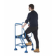 2 Tread Domed Feet Mobile Steps - 150kg