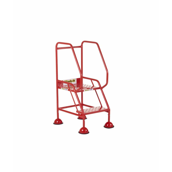 2 Tread Domed Feet Mobile Steps - 150kg