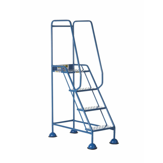 4 Tread Domed Feet Mobile Steps - 150kg
