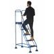 5 Tread Domed Feet Mobile Steps - 150kg