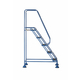 5 Tread Domed Feet Mobile Steps - 150kg